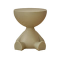 SGABELLO TAVOLINO BOB - Beige con Contenitore | KIGI