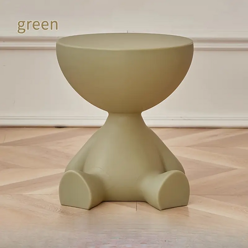 SGABELLO TAVOLINO BOB - Beige con Contenitore | KIGI